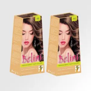 Belini Light Brown Hair Color (50ml) Combo Pack