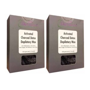 Dermacos Charcoal Detox Depilatory Wax Beans (200gm) Pack of 2