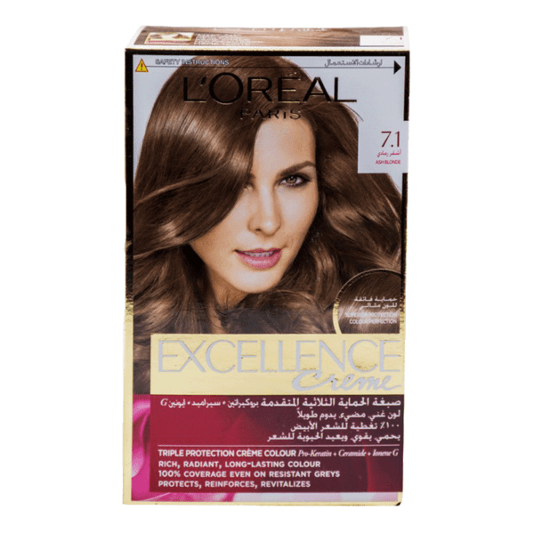 Loreal Excellence Creme Ash Blonde 7.1