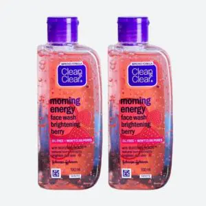 Clean & Clear Brightening Berry Face Wash (100ml) Combo Pack