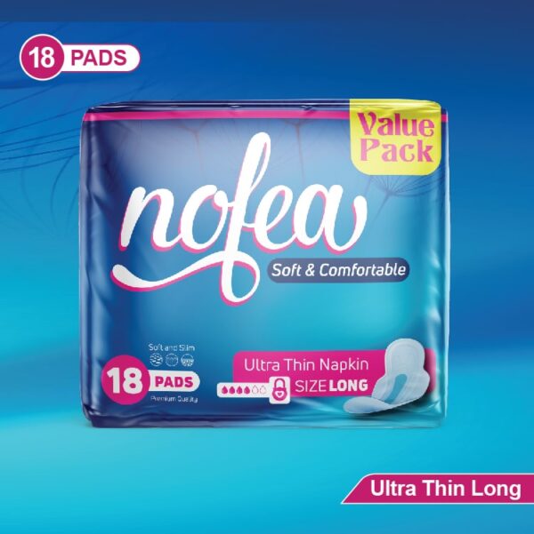 Nofea Ultra Thin Long Napkins 18 Pads