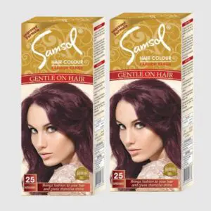 Samsol Hair Color Burgundy (50ml) Combo Pack