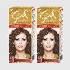 Samsol Hair Color Chocolate Brown (50ml) Combo Pack