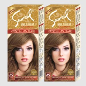 Samsol Hair Color Light Brown (50ml) Combo Pack