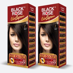 Black Rose Color Supreme Brown Black #2 (Combo Pack)