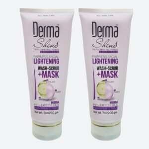 Derma Shine Lightening Face Wash Scrub & Mask (Combo Pack)