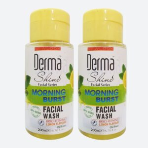 Derma Shine Morning Burst Facial Wash Lemon Extract (200ml) Combo Pack