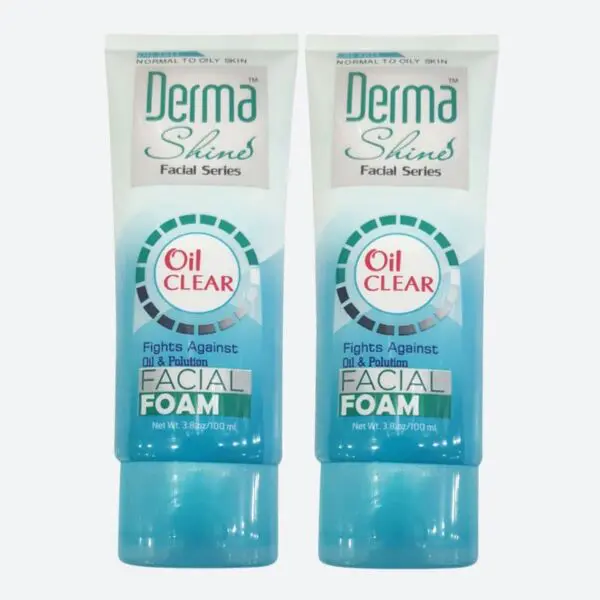Derma Shine Oil Clear Facial Foam (100ml) Combo Pack