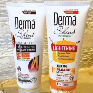 Derma Shine Hand & Foot Whitening Bleach Kit (200gm Each)