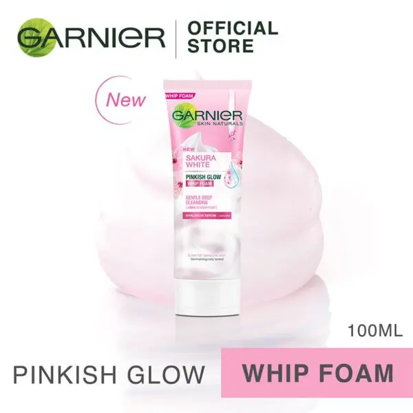 Garnier Skin Naturals Sakura White Pinkish Glow Whip Foam 100ml