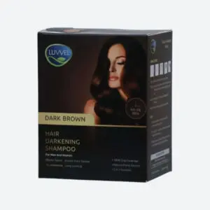Luvvel Dark Brown Hair Darkening Shampoo Pack of 12