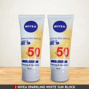 Nivea Sparkling White Sunblock 100ml Pack of 2