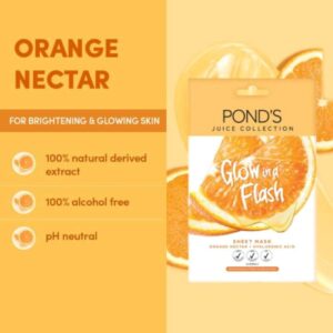 Ponds Glow in A Flash Face Mask Orange Extract