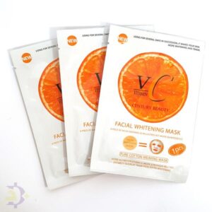 Vitamin C Facial Whitening Mask Pack of 3