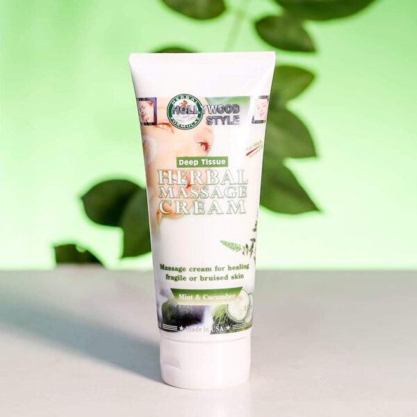 Hollywood Style Herbal Massage Cream Mint & Cucumber 150ml