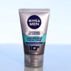 Nivea Men Whitening Oil Control Cooling Mudd Facial Foam 100ml