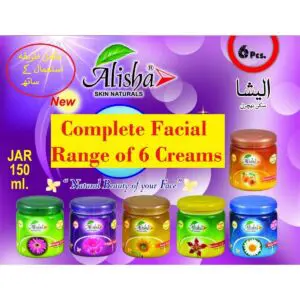 Alisha Whitening Facial Kit Range 150ml Each Pack of 6