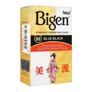 Bigen Permanent Powder Hair Color, 88 Blue Black