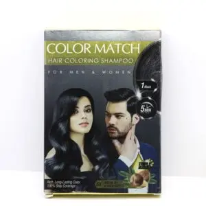 Color Match Hair Coloring Shampoo 01 Black