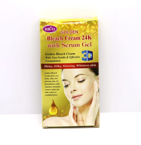 HB11 Golden Bleach Cream 24K With Serum Gel Sachet