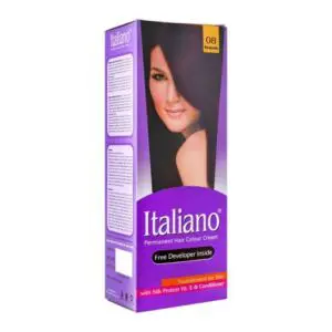 Italiano Permanent Hair Colour Cream, 08 Burgundy
