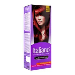 Italiano Permanent Hair Colour Cream, 09 Mahogany