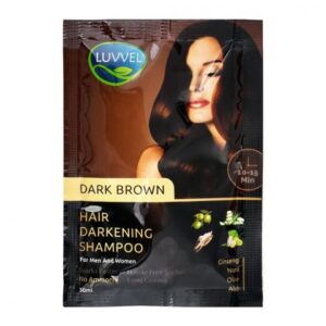Luvvel Hair Darkening Shampoo, Dark Brown