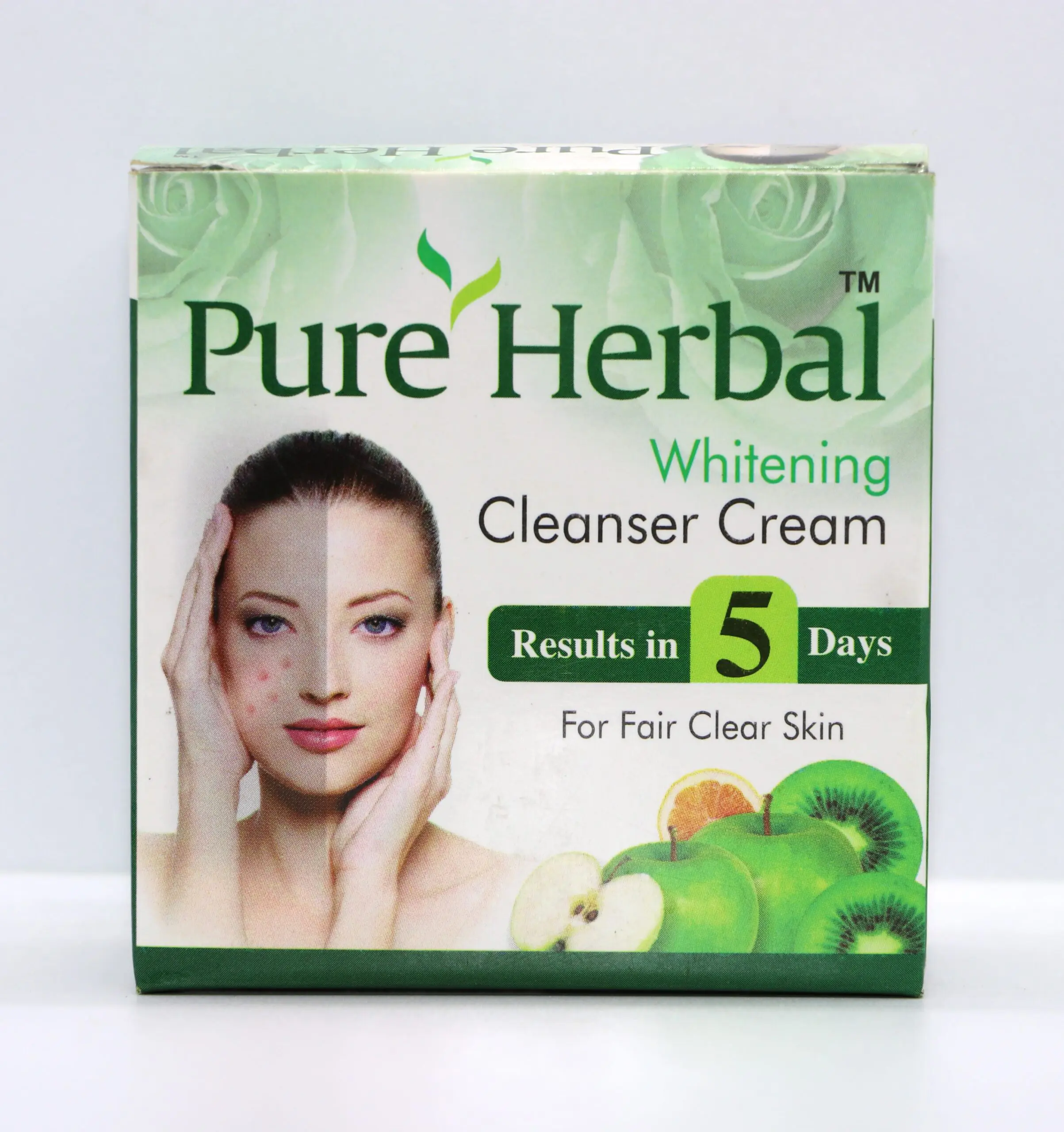 Pure Herbal Whitening Cleanser Cream 20gm For Fair Clear Skin