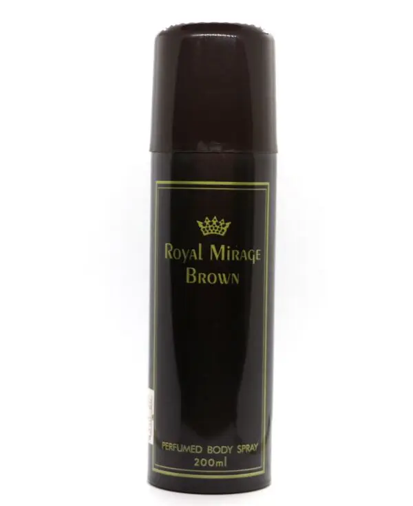Royal Mirage Brown Perfumed Body Spray 200ml Indonesia