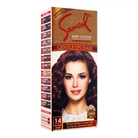 Samsol Fashion Range Hair Colour 14 Mahogany Brown – 