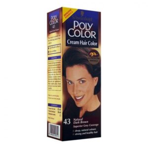 Schwarzkopf Poly Color Cream Hair Color, 43 Natural Dark Brown