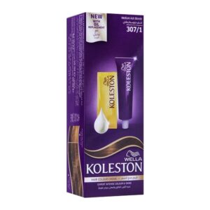 Wella Koleston Hair Color Creme 307-1 Medium Ash Blonde