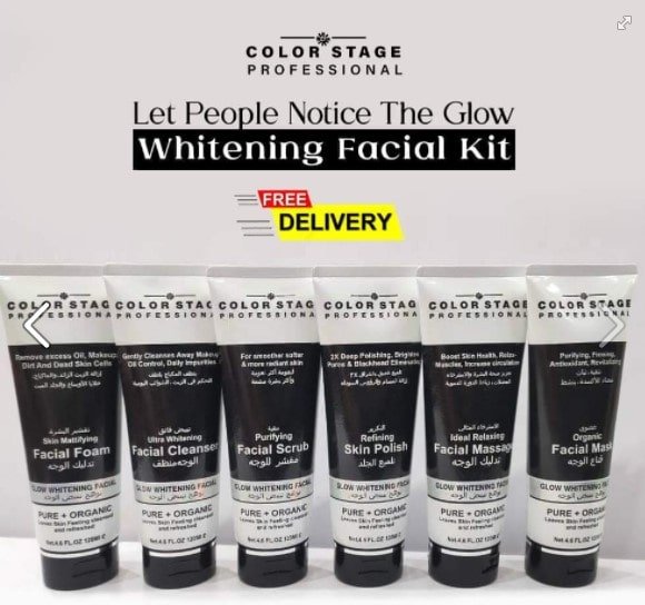 Color State Ultra Whitening Facial Pack of 6 (120ml Each)