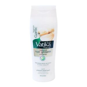 Dabur Vatika Spanish Garlic Natural Hair Growth Shampoo, For Weak & Falling Hair, 360ml