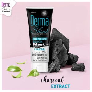 Derma Shine Whitening Charcoal Black Mask 200gm