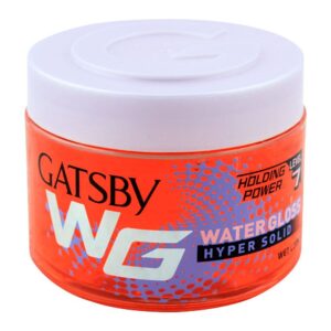 Gatsby WG Water Gloss Hyper Solid Holding Power 7 Hair Gel, Wet Look, 300gm