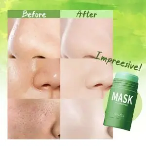 Green Tea Face Cleansing Mask Purifying Clay Stick Mask Oil Control