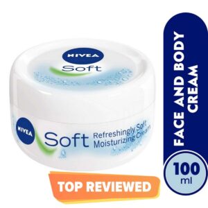NIVEA Soft Moisturizing Cream, Refreshingly Soft, Jar 100ml