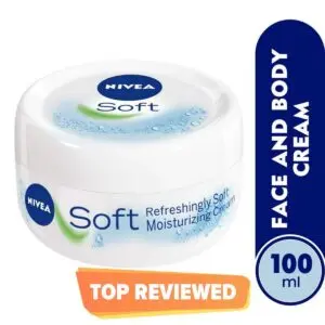 NIVEA Soft Moisturizing Cream, Refreshingly Soft, Jar 100ml