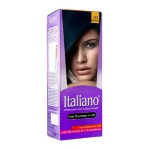 taliano Permanent Hair Colour Cream, 10 Blue Black