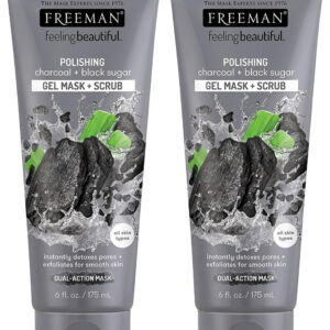 Freeman (USA) Charcoal & Black Sugar Mask + Scrub (175ml) Combo Pack
