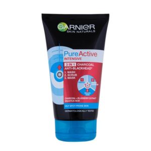 Garnier 3in1 Charcoal Pure Active Face Wash (100ml)