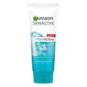 Garnier Pure Active 3 In 1 Wash, Scrub, Mask (100ml)