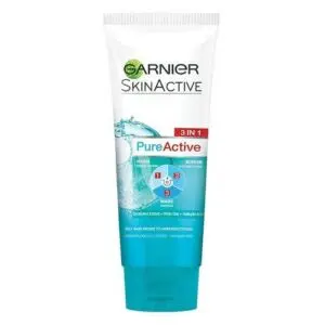 Garnier Pure Active 3 In 1 Wash, Scrub, Mask (100ml)