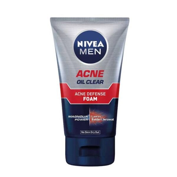 Nivea Men Oil Clear Acne Defense Foam (100ml)