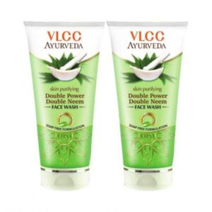 VLCC Double Power Double Neem Skin Purifying Face Wash (100ml) Combo Pack