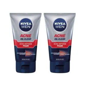 Nivea Men Acne Oil Clear Facial Foam (100ml) Combo Pack
