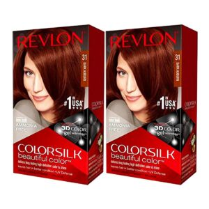 Revlon Colorsilk 31 Dark Auburn Hair Color (Combo Pack)