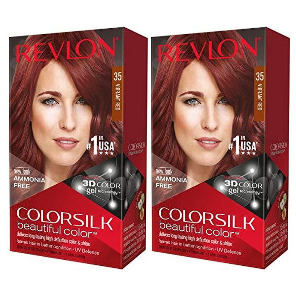 Revlon Colorsilk 35 Vibrant Red Hair Color (Combo Pack) – 