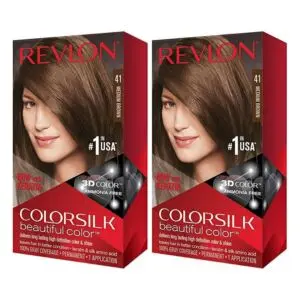 Revlon Colorsilk 41 Medium Brown Hair Color (Combo Pack)